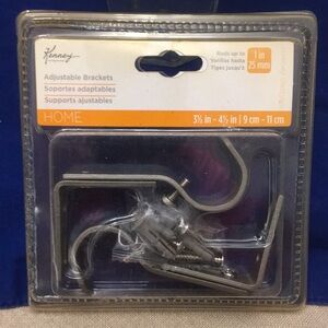 Pewter, Kenney, Adjustable Brackets